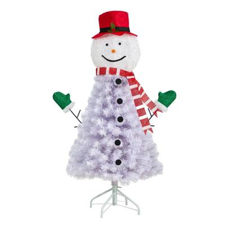Nearly Natural 4' Snowman Artificial Christmas Tree With 234 Bendable Branches T3039