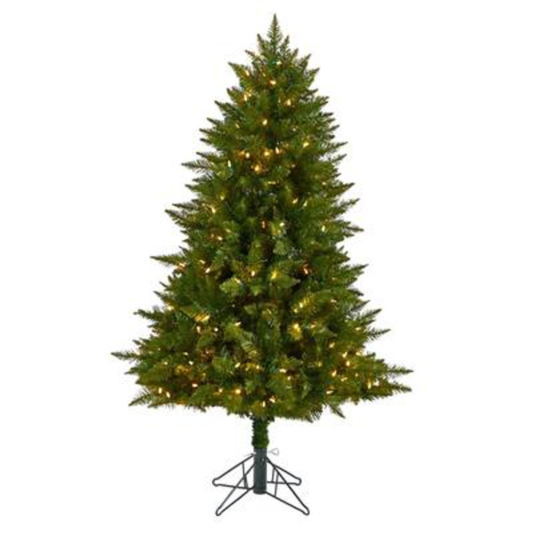 Nearly Natural 5' Vermont Spruce Artificial Christmas Tree With 250 Color Changing (Multifunction & Remote Control) Led Lights T3291