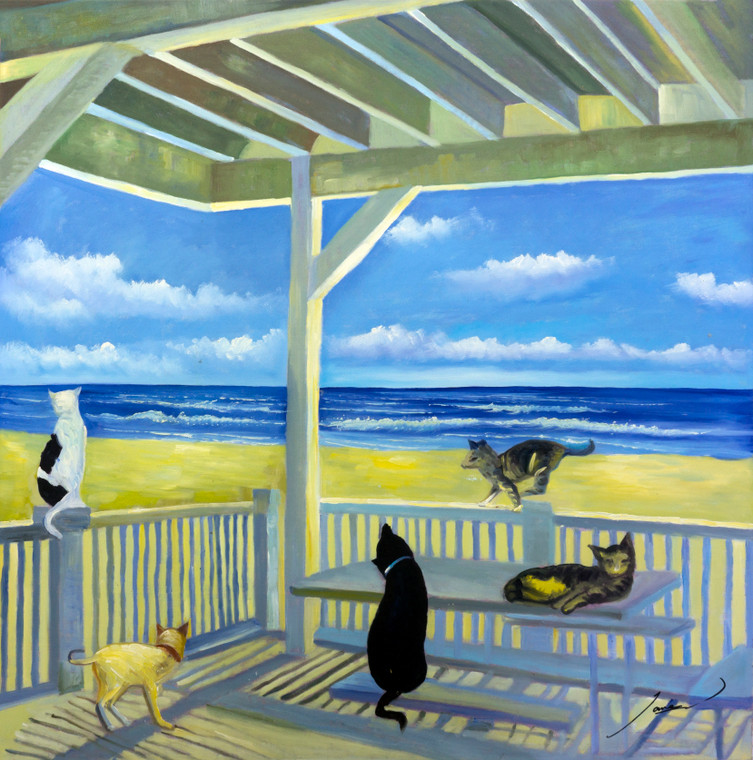 Bromi Ocean Cats Wall Art BA135