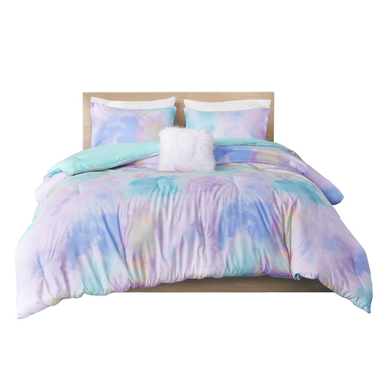 Cassiopeia Watercolor Tie Dye Printed Comforter Set - Twin/Twin Xl ID10-1987 By Olliix
