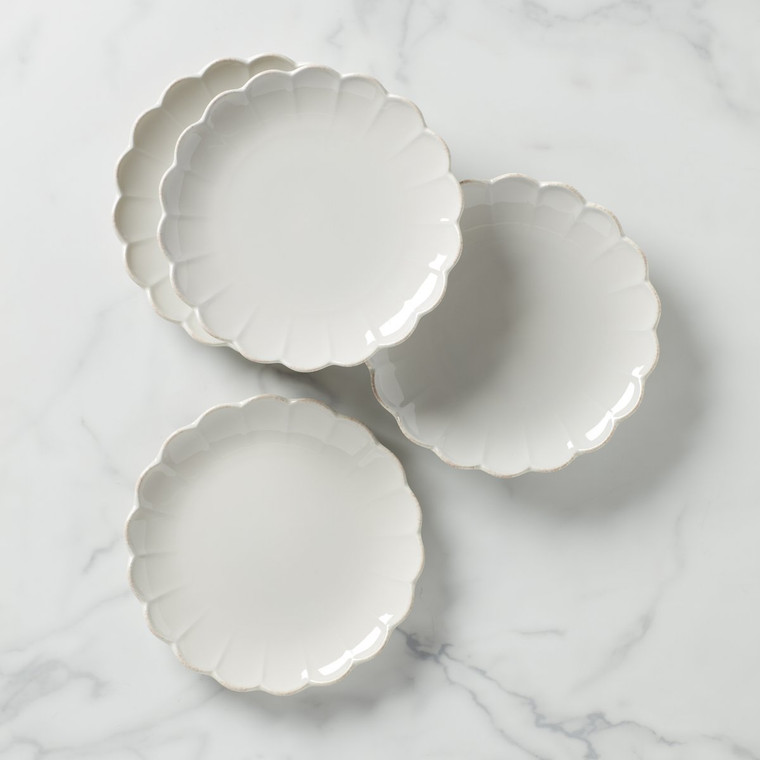 Lenox French Perle Scallop 4-Piece Accent Plate Set 893544