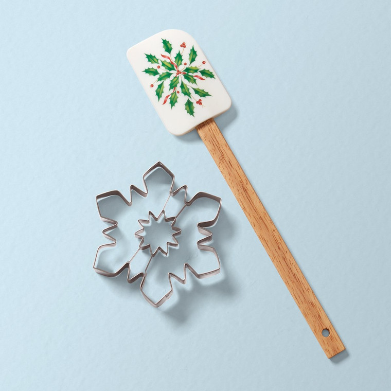 Lenox Holiday Spatula With Snowflake Cookie Cutter 893496