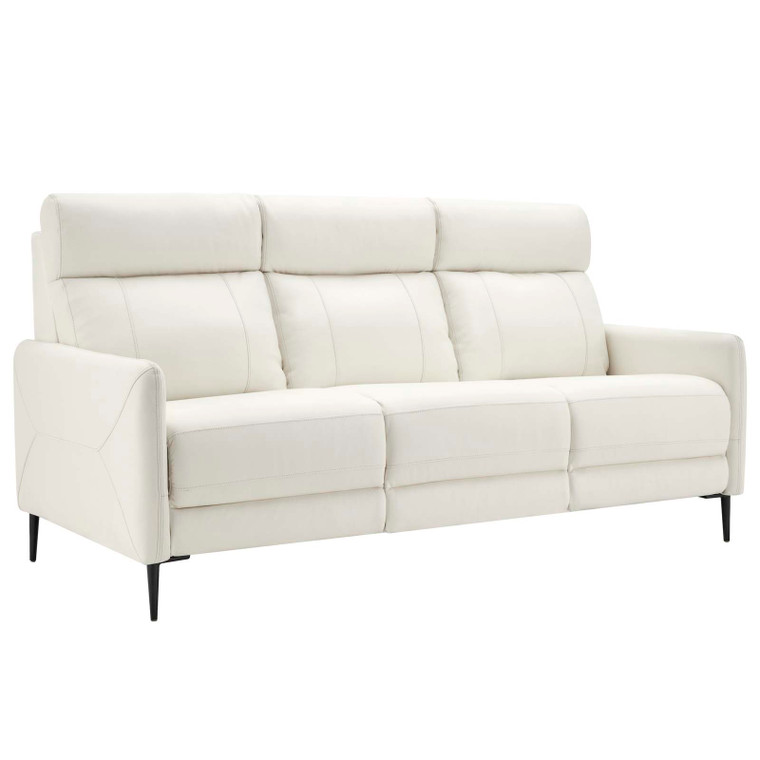 Huxley Leather Sofa EEI-4561-WHI By Modway Furniture