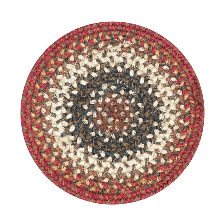 Homespice 8" Trivet Round Chester Jute Braided Accessories - Pack Of 6 593719