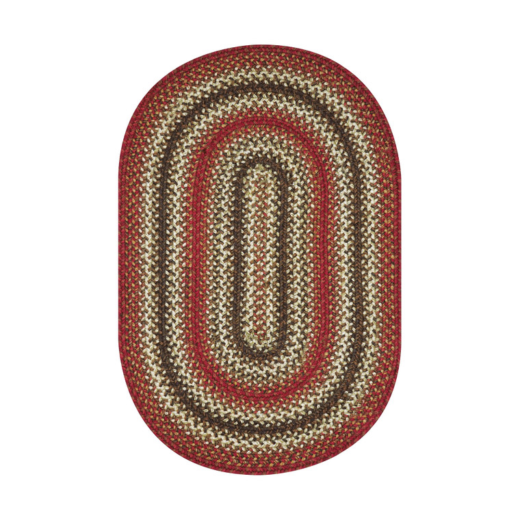 Homespice 6' x 9' Oval Chester Jute Braided Rug 505712