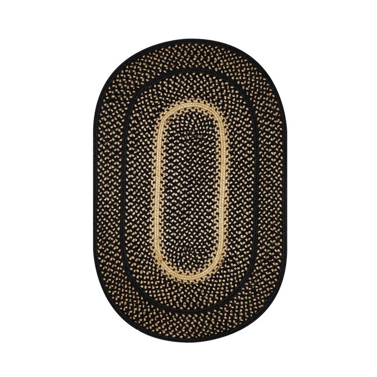 Homespice 8' x 10' Oval Manchester Jute Braided Rug 506726