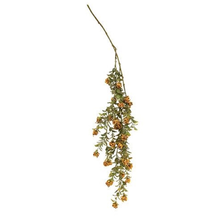 Late Bloomer Hanging Bush 37" Pumpkin FFG6484 By CWI Gifts