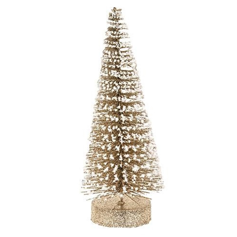 Champaign White Glitter Tree 10" FM11218 By CWI Gifts