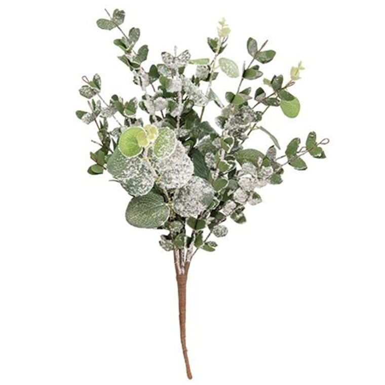 Snowy Eucalyptus Bush 16" FT28676 By CWI Gifts