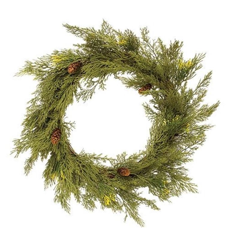 Alpine Cedar Wreath FXP78420 By CWI Gifts