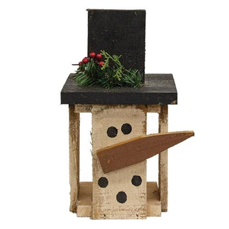 Snowman Crate Lantern 14" G21417 By CWI Gifts