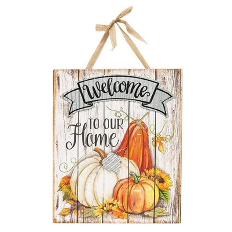 Harvest Welcome To Our Home Sign G2490760 By CWI Gifts