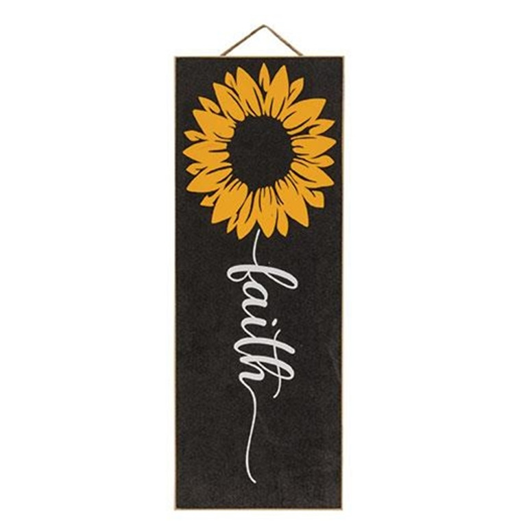 Sunflower Faith Hanging Sign G61605 By CWI Gifts
