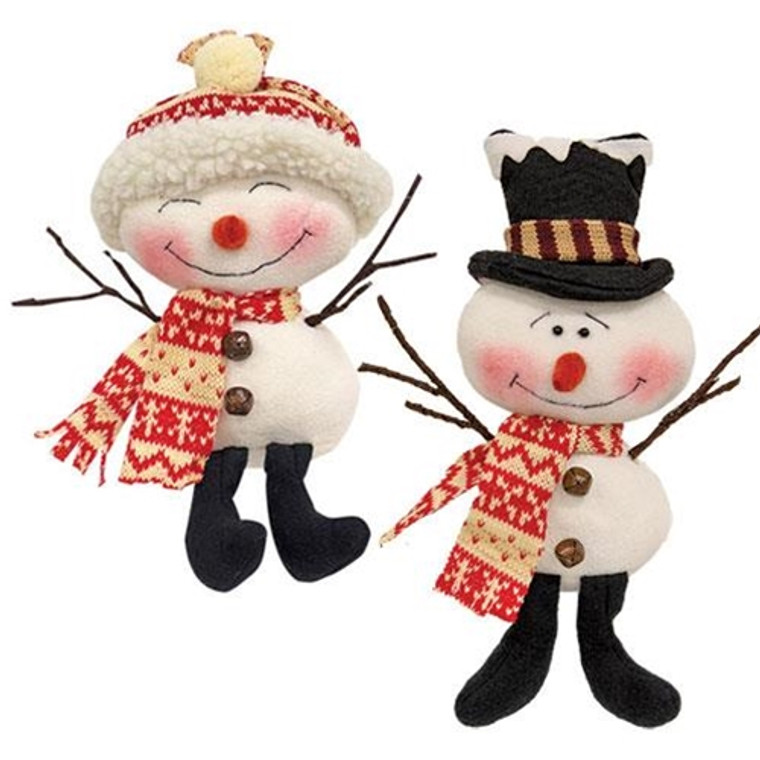 *Happy Snowman 2 Asstd. (Pack Of 2) GDXQ135132A By CWI Gifts