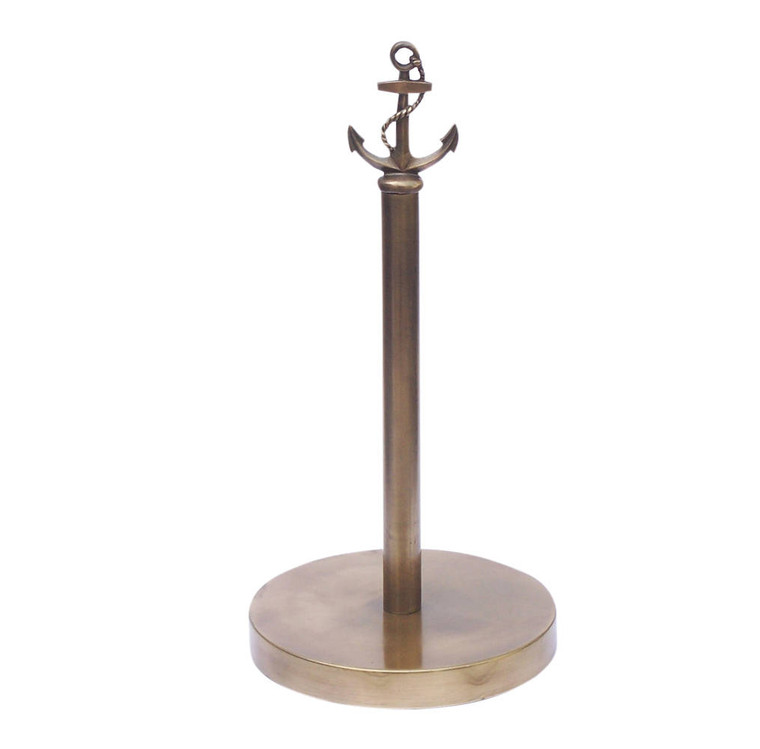 Antique Brass Anchor Paper Towel Holder 16" ANPTH-6001-AN By Wholesale Model Ships