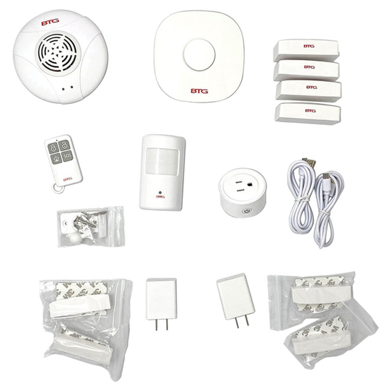 9-Piece Wireless Alarm Kit BTGAK By Petra