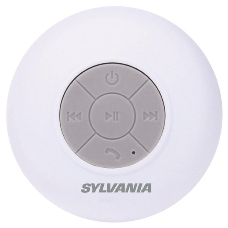 Bluetooth Suction Cup Shower Speaker (White) CURSP230CWHT By Petra