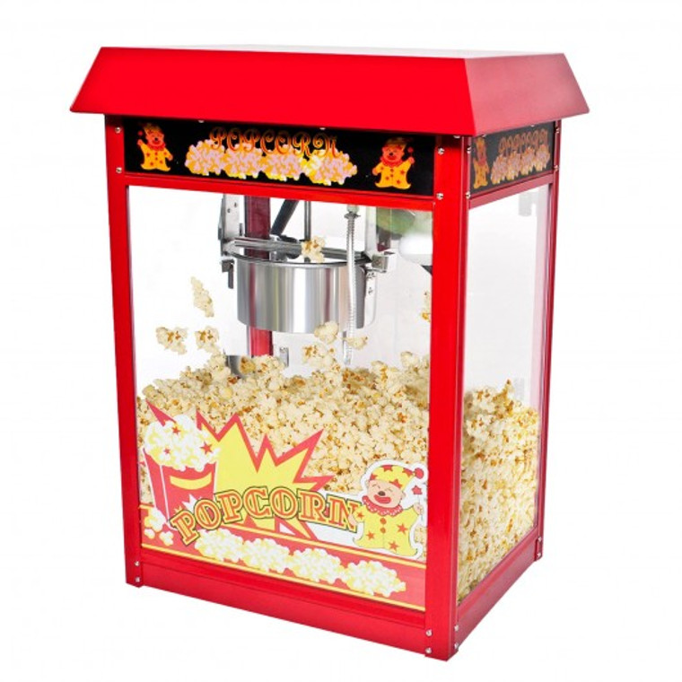 8 Oz Red Deluxe Popcorn Popper Maker Machine EP18966
