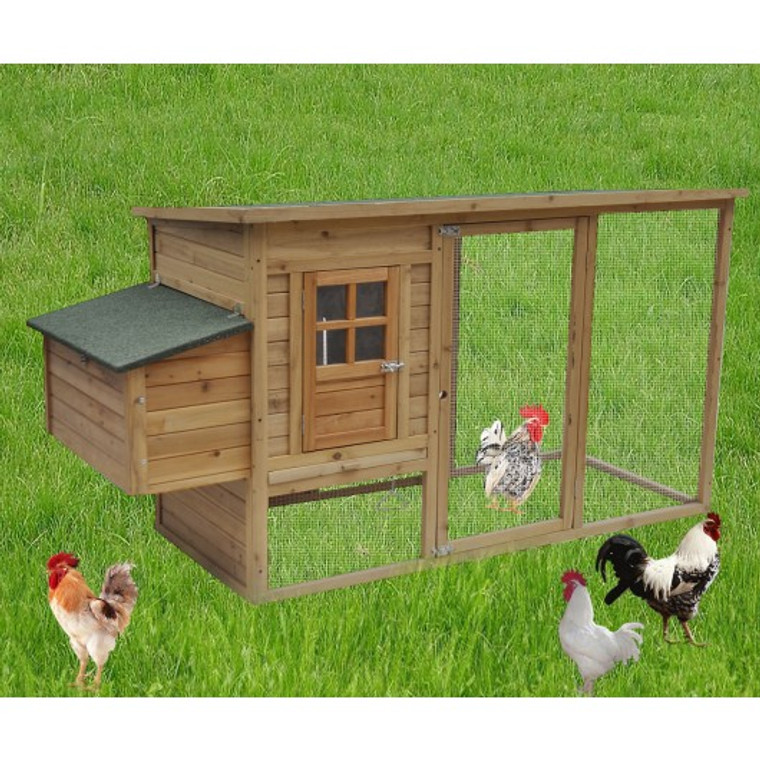 78"X30"X40" Backyard Nest Box Chicken Coop Hen House Rabbit Hutch Poultry Cage PS4412