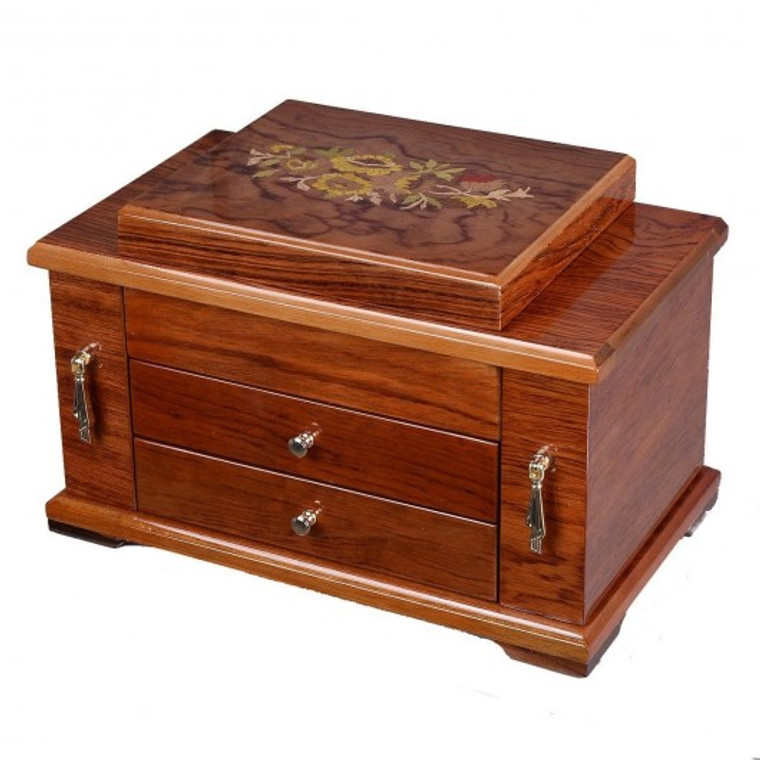 Wooden Jewelry Case 3 Layers Storage Box HB82166