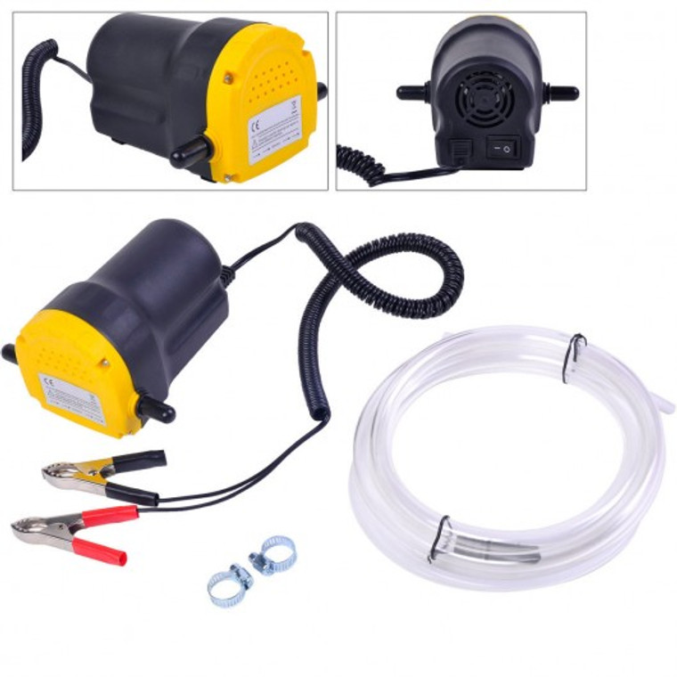 12V 5A Oil Diesel Fuel Fluid Extractor Electric Transfer Scavenge Suction Pump AT3611