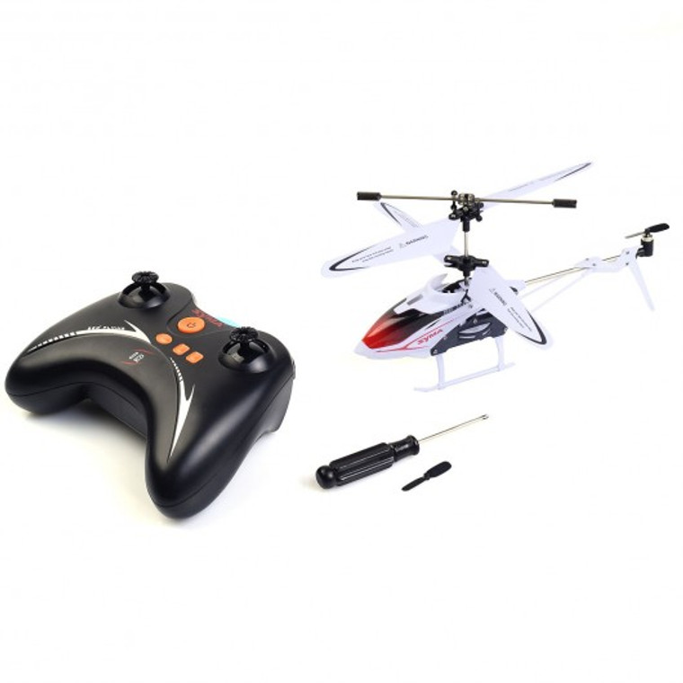 Red Syma S5 3Ch Remote Control Mini Rc Helicopter Led Searching Light New TY311834RE