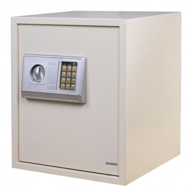 White Large 18"X15" Keypad Digital Electronic Safe Box HW46453WH