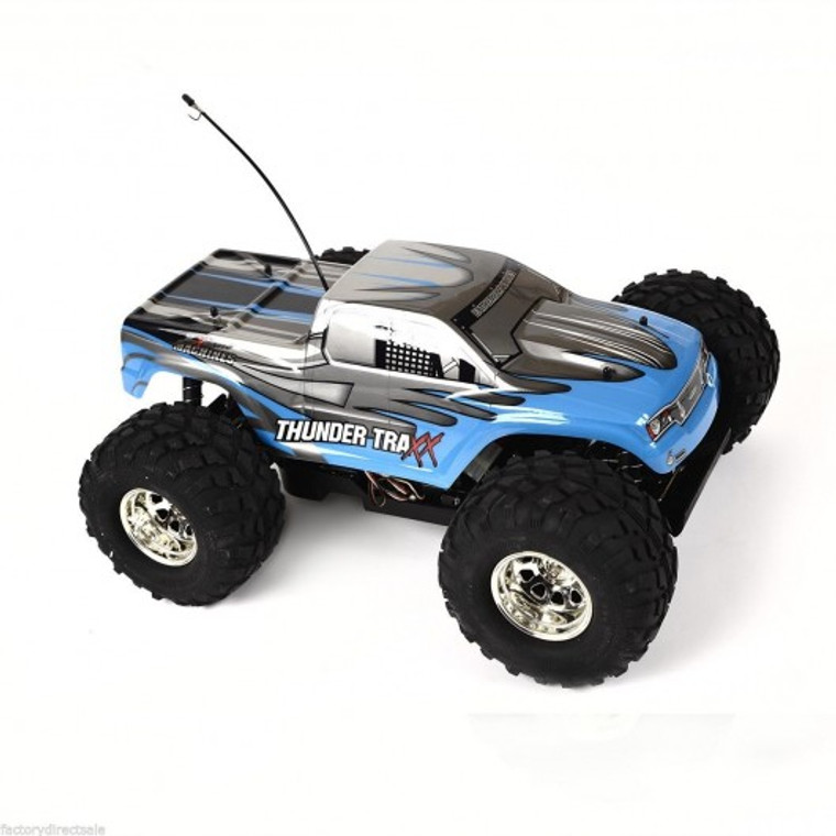 4Wd Mini Recon Rtr Electric Racing Monster Truck 1/10 Scale Rc Off-Road Raptor -Blue TY216724BL