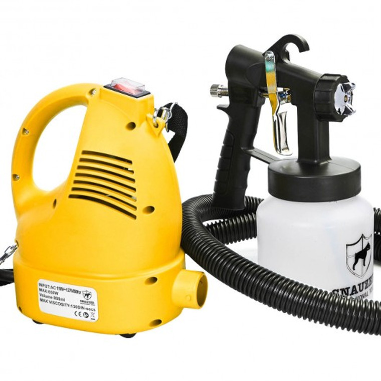 3-Ways 600W Electricpainting Sprayer Gun W/Copper Nozzle+Cooling Sys-Yellow ET1086YE-110V