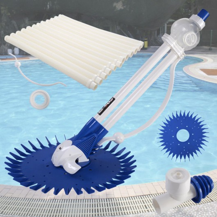 Automatic Swimming Pool Cleaner Vacuum Hose Inground Above Ground Climb Wall HW50180