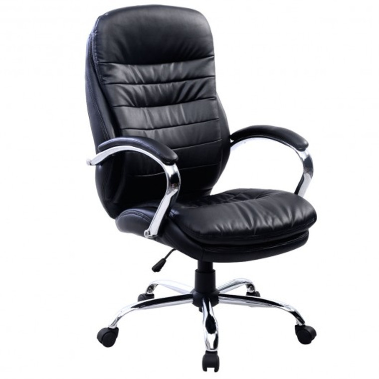 Executive Pu Leather High Back Office Chair 18.8" - 22.8" HW50279