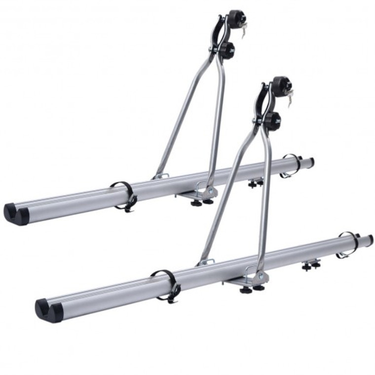 2X Hd Aluminum Car Rooftop Rack Upright Roof Mount Bike Bicycle Carrier Suv Van TL31038