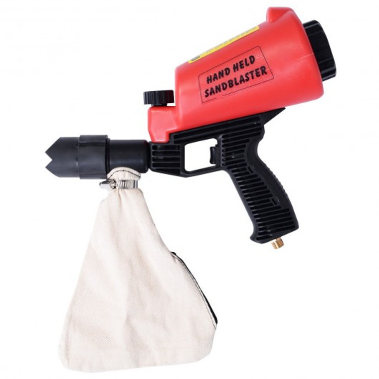 Air Hand Held Sandblaster Gun Gravity Feed Blaster W/ 4 Nozzle TL31209