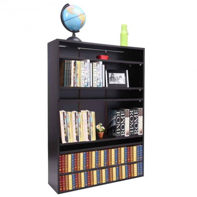 Adjustable Cherry Wood Bookcase Home Furniture HW51596