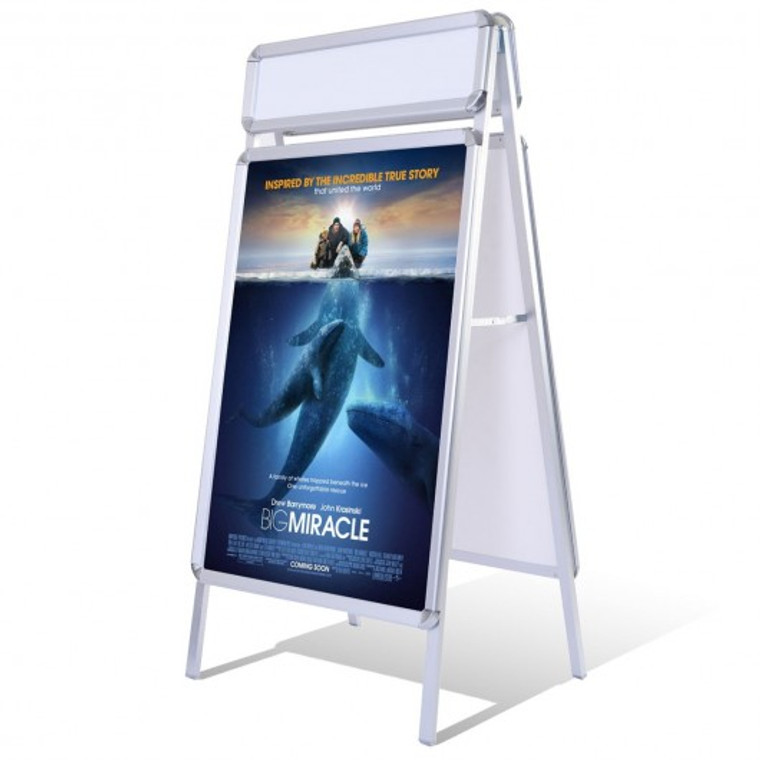 Portable A-Frame Display Board Snap Poster Stand HW51537