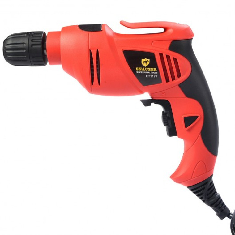 3/8 Inch 120V Variable Speed Corded Electric Drill Driver 0-3000 Rpm Power Tool ET1177-110V