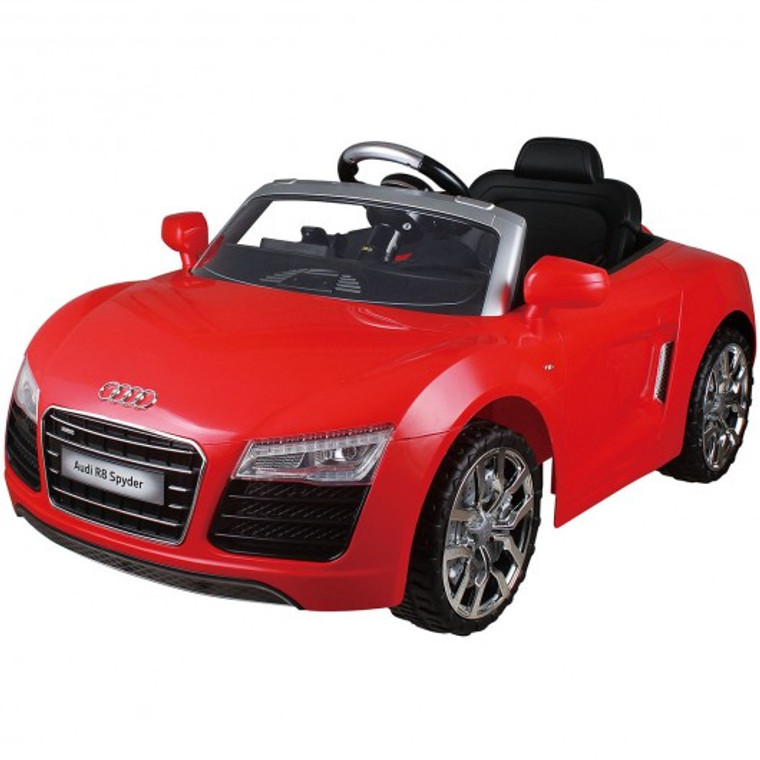 Audi R8 Spyder Electric Kids Ride On Car Licensed Mp3 Rc Remote Control 2 Color-Red TY513690RE