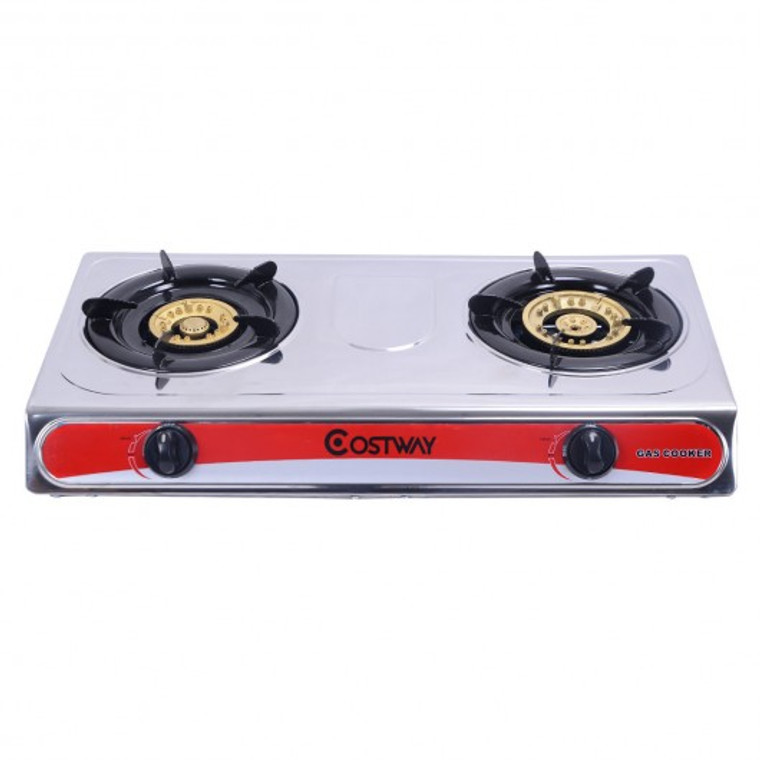 Stainless Steel 2 Burners Gas Stove HW52046