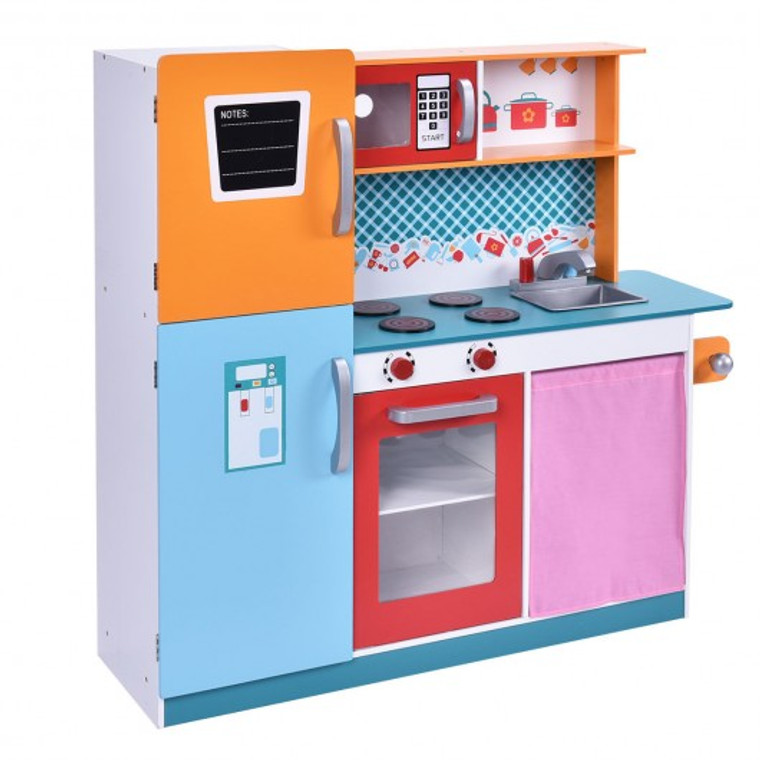 Wood Toy Kitchen Cooking Pretend Play Set TY324117