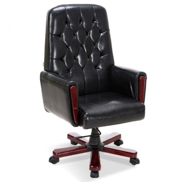 Deluxe High Back Pu Leather Accent Chair HW52604