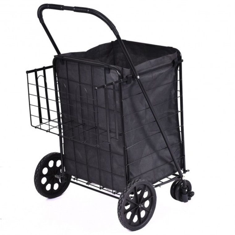 Folding Shopping Cart With Swivel Wheels TL32086