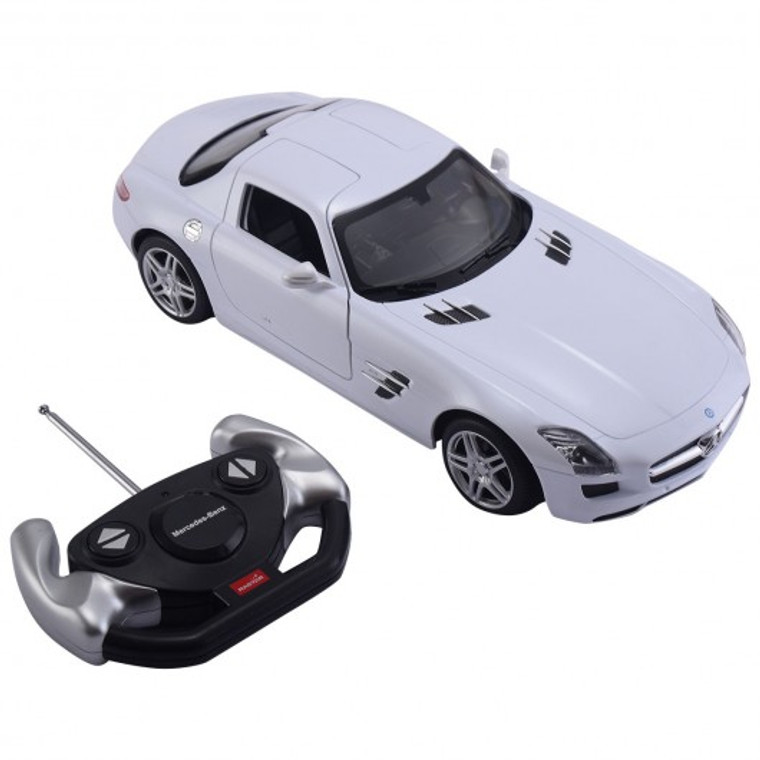 1/14 Mercedes-Benz Sls Amg Licensed Electric Radio Remote Control Rc Car W/Light-White TY313161WH