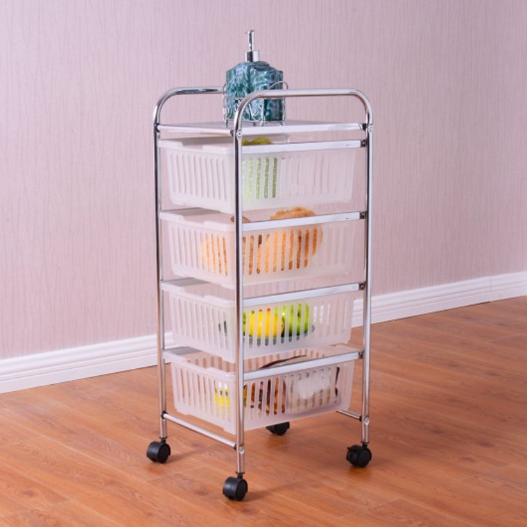 5/6-Tier Rolling Storage Kitchen Cart-6-Tier HW54122