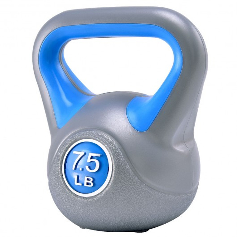 Kettlebell Exercise Fitness Body 5-45Lbs Weight Loss Strength Training Workout-7.5 Lbs SP35472