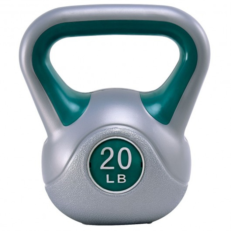 Kettlebell Exercise Fitness Body 5-45Lbs Weight Loss Strength Training Workout-20 Lbs SP35475
