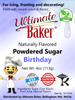 birthday flavored powdered icing sugar