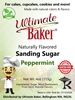 peppermint flavored sugar, flavored coffee sugar, flavored decorating sugar, cupcake sugar
