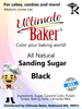Ultimate Baker Natural Sanding Sugar (Med. Crystals) Black