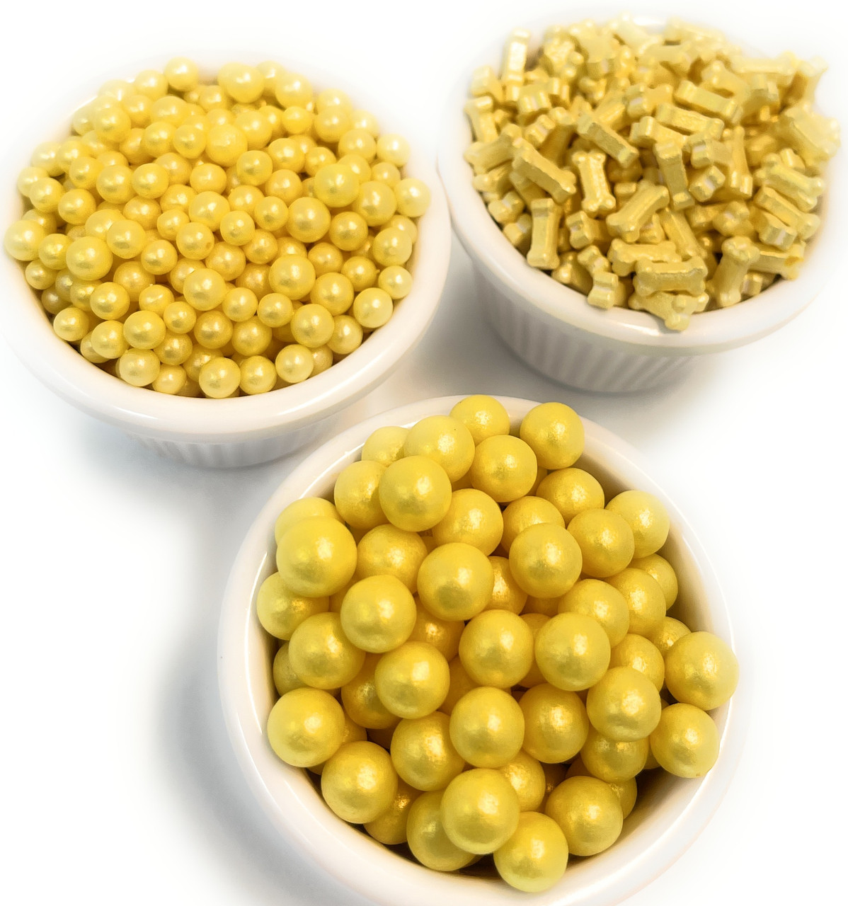 Ultimate Baker Yellow Bones Sprinkles , sprinkles, pearls, naturally