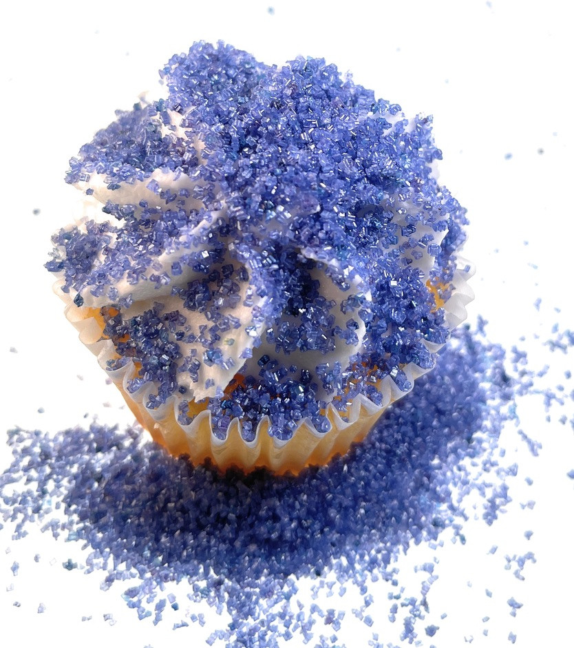Ultimate Baker Natural Sanding Sugar (Med. Crystals) Royal Blue (1x8oz